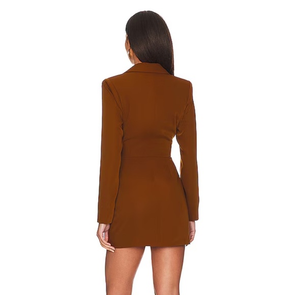 Lovers + Friends Christelle Mini Dress Size Large - Mocha Brown - Picture 4 of 7